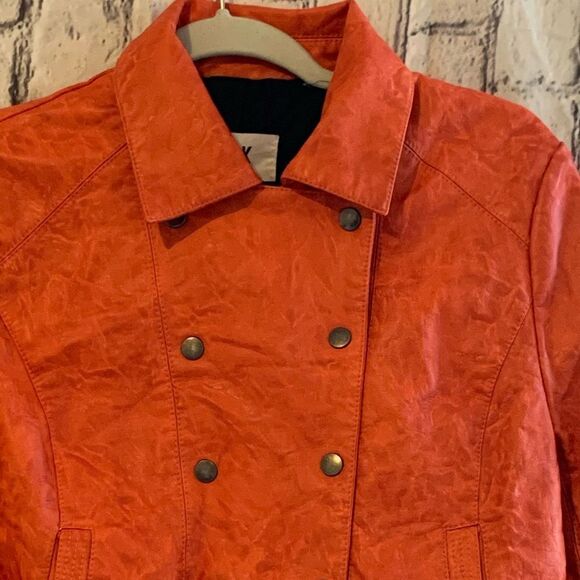 BB Dakota Teagan Orange Motor Jacket NWT - Picture 8 of 11
